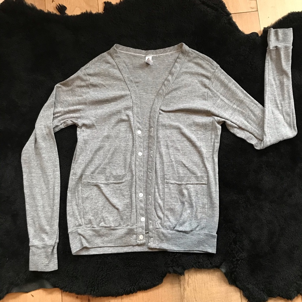 American Apparel tri-blend v-neck cardigan